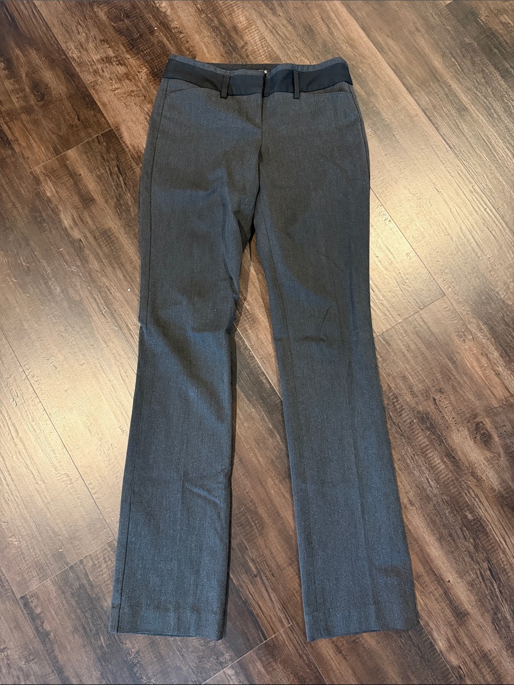 Express Women's Charcoal Straight Leg Trousers